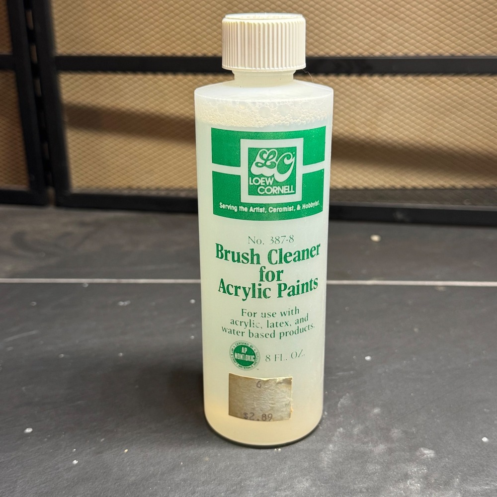 Loew Cornell No. 387-8 Brush Cleaner for Acrylic Paints 8 oz Non-Toxic Odorless